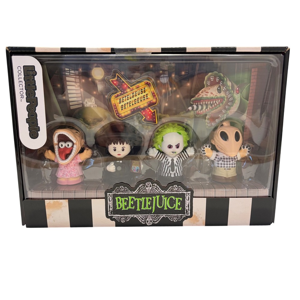 Fisher-Price Little People Collector Beetlejuice Figure Set HPP85 New